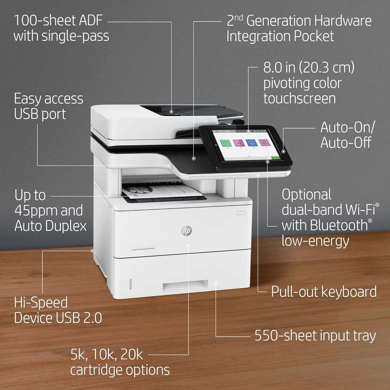 HP LaserJet EnterPrise 528dn Printer HP LaserJet EnterPrise 528dn Printer